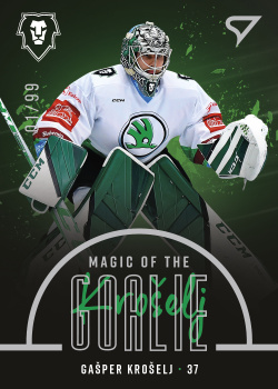 Gasper Kroselj Mlada Boleslav Tipsport ELH 2022/23 SportZoo 1. serie Magic of the Goalie /99 #MG-06
